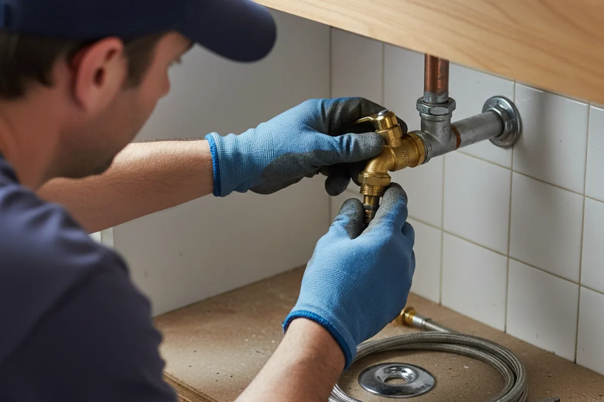 Shutoff valve and fitting work during Faucet and Fixture Repair in Spanish Fork
